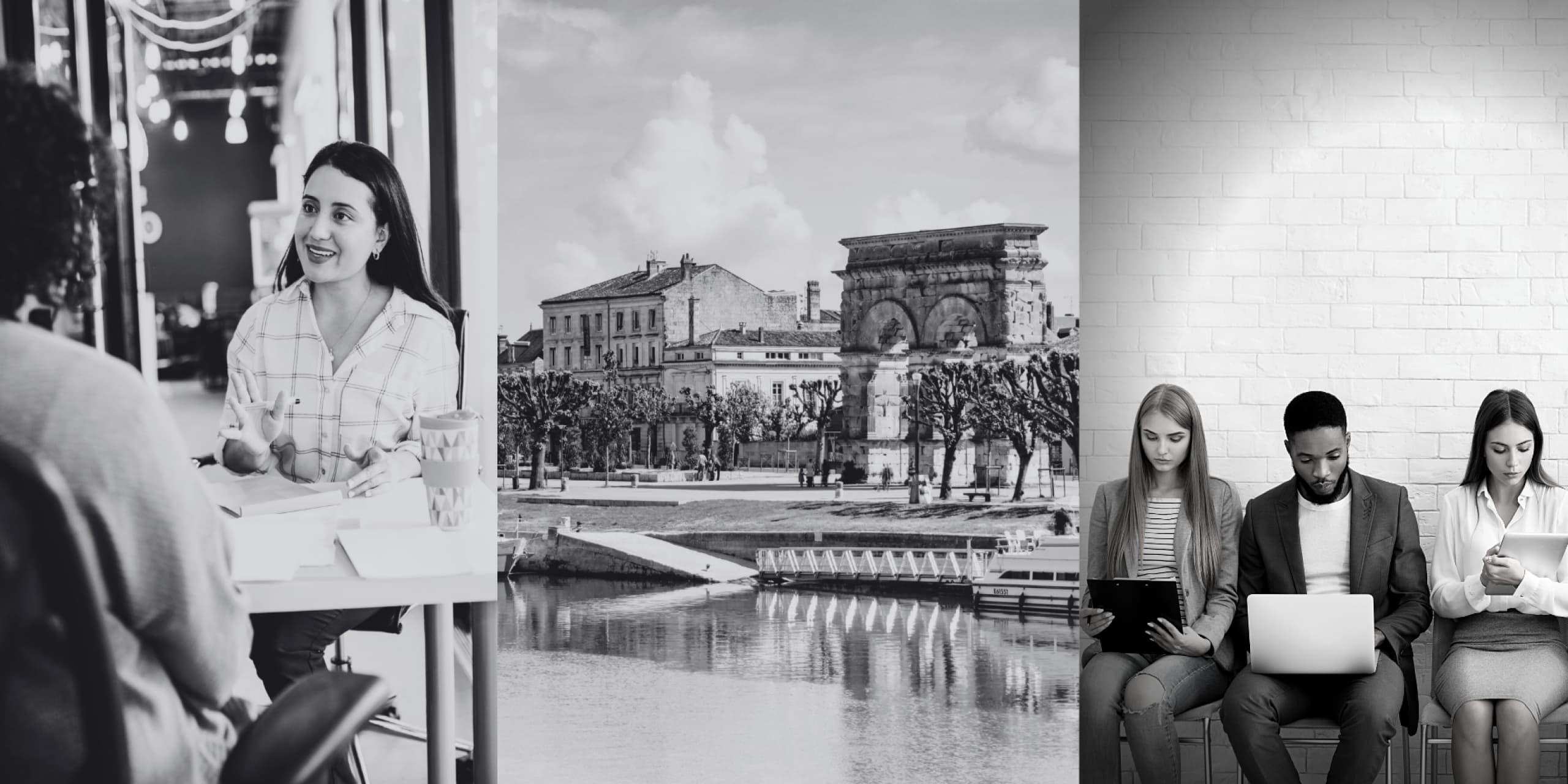 image de recrutement dans la ville de saintes